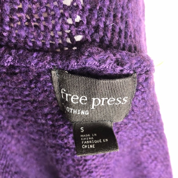 Free Press Purple Long Cardigan Sweater - Picture 5 of 7